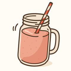 Smoothie in mason jar