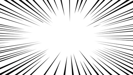 Cartoon Radial Speedline Background