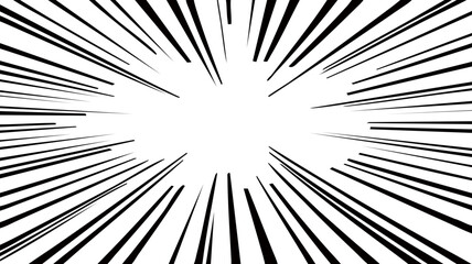 Cartoon Radial Speedline Background