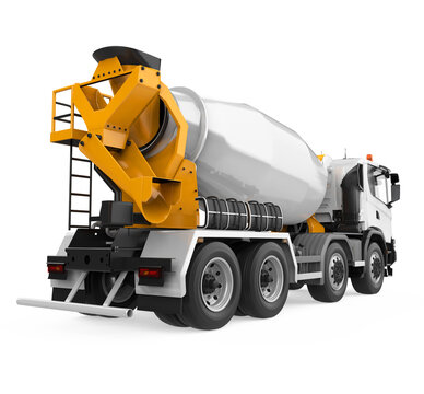 Concrete Mixer Truck Isolated