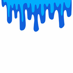 water drip background, water melting corner, liquid flow, blue water vector, water drop illustration, blue liquid wave, aqua blue cartoon