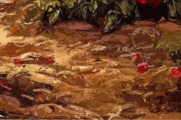 Various oil paintings, floral landscapes, fruit chrysanthemums, butterflies, roses, peonies, moonlight forests