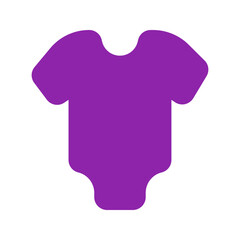 baby onesie flat icon