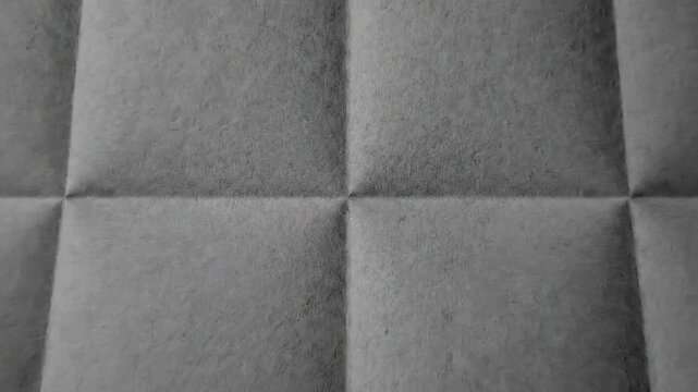 Close up of folded paper texture with grid pattern and shadows.