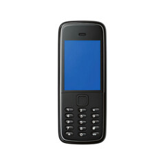 Classic Mobile Device: A close-up shot of a black mobile device, showcasing its sleek design and functionality. The phone, a relic of a simpler era, offers a blend of form and utility.