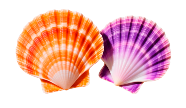 seashell on white background