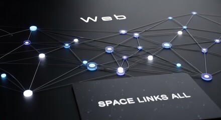 Web network of interconnected space links with digital nodes