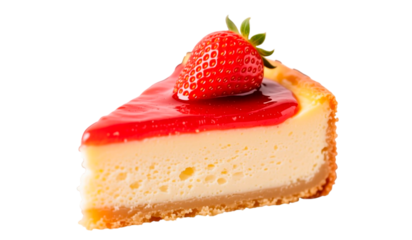 cheesecake with strawberries