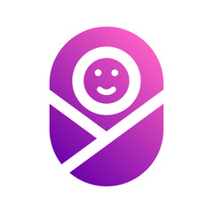 Obraz premium newborn gradient icon