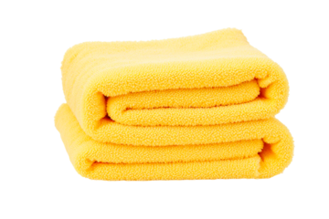 stack of yellow towel
