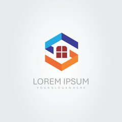 Fototapeta premium real estate company logo