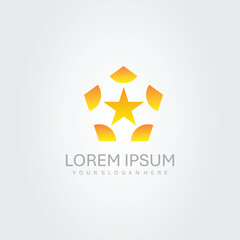 Obraz premium abstract star logo