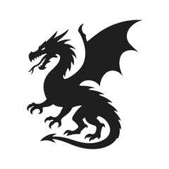 black dragon vector
