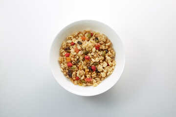 朝ごはんの爽やかなイメージ_グラノーラ