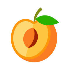 orange fruit isolated on white