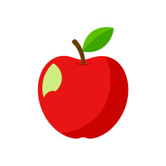 red apple vector illustration