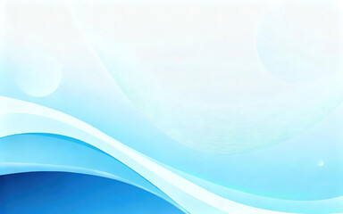 Obraz premium Soft Blue and White Wave Background for Web Design, Presentations, and Graphic Projects