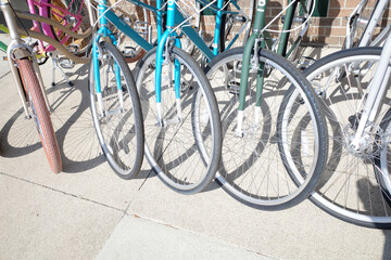 bicycle parking lot