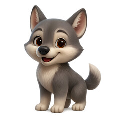 3D Cute Wolf