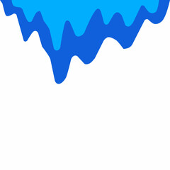 water drip background, water melting corner, liquid flow, blue water vector, water drop illustration, blue liquid wave, aqua blue cartoon