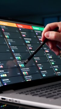 Agile Man Managing Multiple Boards