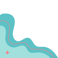 Aesthetic Wave Corner Blob