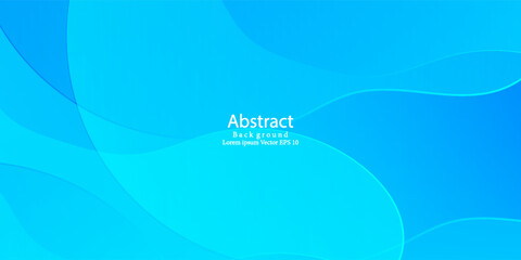 Abstract Blue Wave Gradient Background. Modern creative trendy design in vector illustration