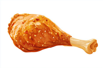 Delicious Turkey Drumstick Clipart Illustration for Food and Cooking Designs