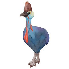 watercolor clipart collection features a variety of exotic and safari birds