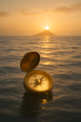 A Compass Leads the Way concept