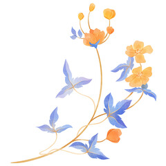 Watercolor Floral Arrangements Clipart | Hand-painted Flowers PNG