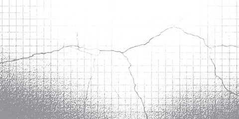 Distressed grid background with crack effect grunge texture overlay for graphic design abstract vector illustration