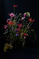 정물화 가을 꽃장식 still life flowers