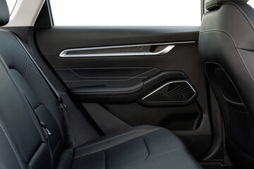 Rear Door Elegance with Leather and Geometry