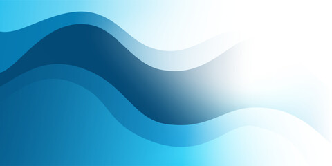 Abstract bright wavy background with translucent wavy, curvy shapes, soft gradient colors in blue and white. Modern flowing design, perfect for digital art, presentations, or contemporary decoration.