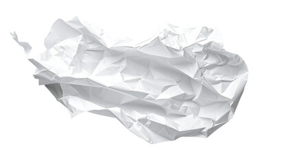 Obraz premium High-resolution PNG of wrinkled paper with soft thin creases, ideal for backgrounds, textures, stationery, craft, scrapbook, or vintage and artistic designs