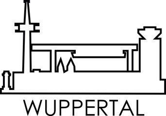 A collection of modern flat vector icons representing the main cities of Germany, including Berlin, Munich, Hamburg, Frankfurt, Cologne, Stuttgart, and more. Each city icon features famous landmarks a