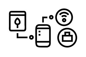 Smart home automation system connecting devices © Mahdi