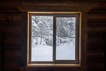 window in the winter