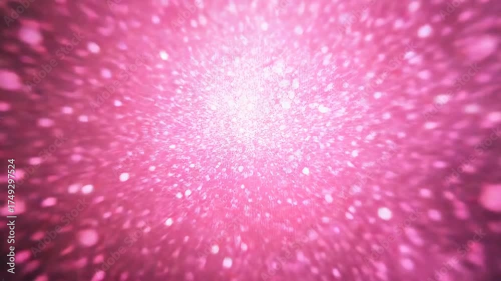 Wall mural abstract cosmic explosion with sparkling light particles