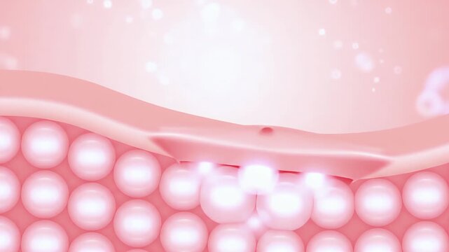Vitamin C or AHA glycolic acid serum peeling old skin cell and regain grow to skin, Brightening and Dark spot treatment product concept. 