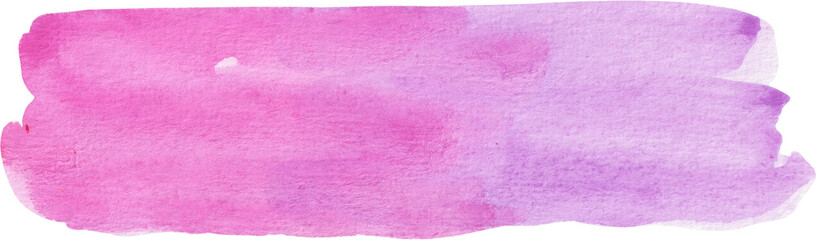 Watercolour paint strokes texture  stroke of paint isolated on transparent background 