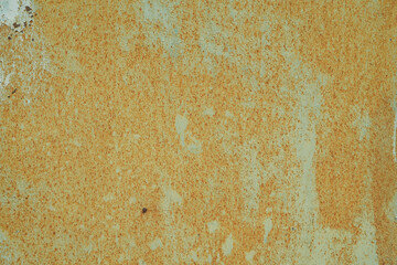 old painted rusty metal wall