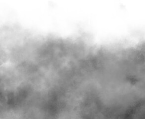 Realistic dry ice smoke clouds fog overlay perfect for compositing into your shots.   Fog or smoke isolated transparent background. White vector cloudiness, mist or smog background. PNG image