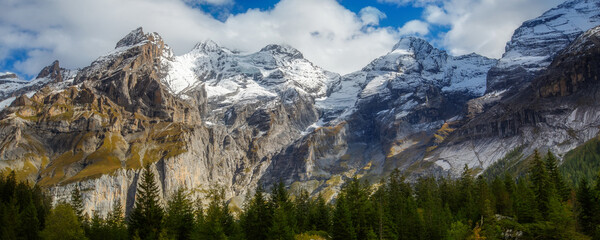 banner Swiss Alps mountain view background