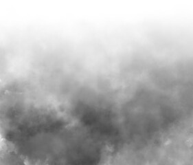 Realistic dry ice smoke clouds fog overlay perfect for compositing into your shots.   Fog or smoke isolated transparent background. White vector cloudiness, mist or smog background. PNG image