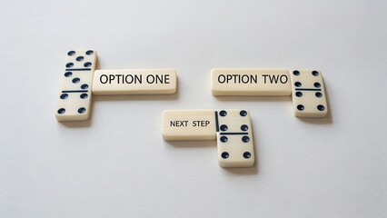 Choices Represented by Dominoes with Labels for Decision Making