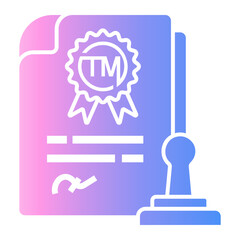 trademark Gradient icon