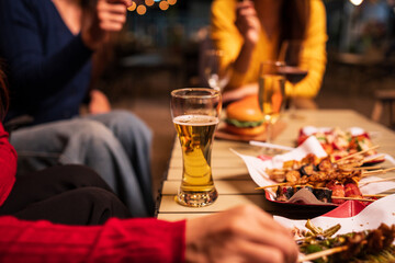 beer in a restaurant