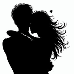 Couple holding each other